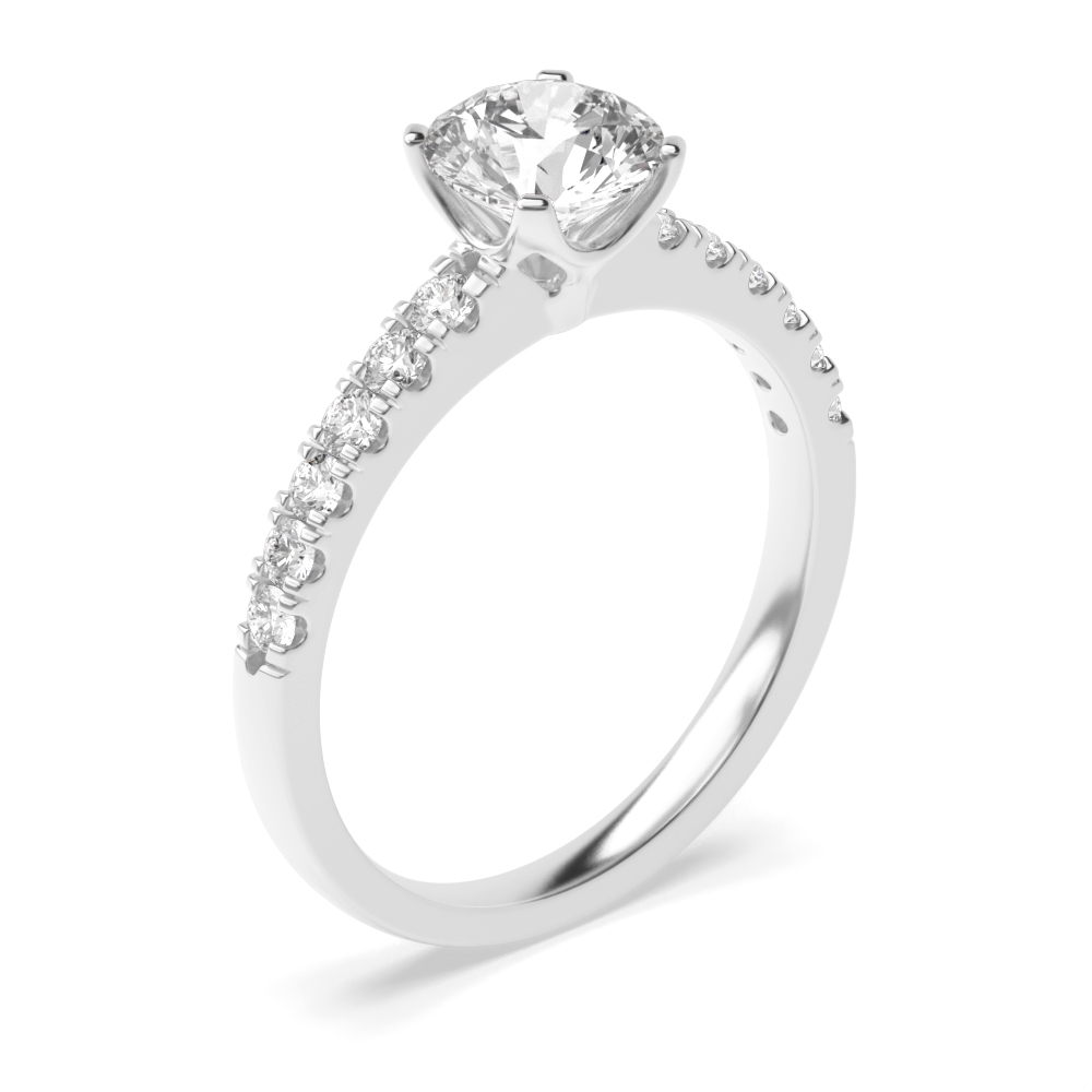 Modern moissanite engagement rings on sale